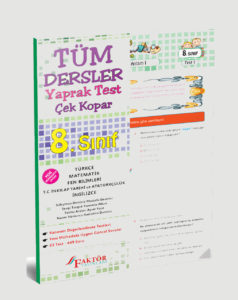 8.Sınıf Tüm Dersler Yaprak Test